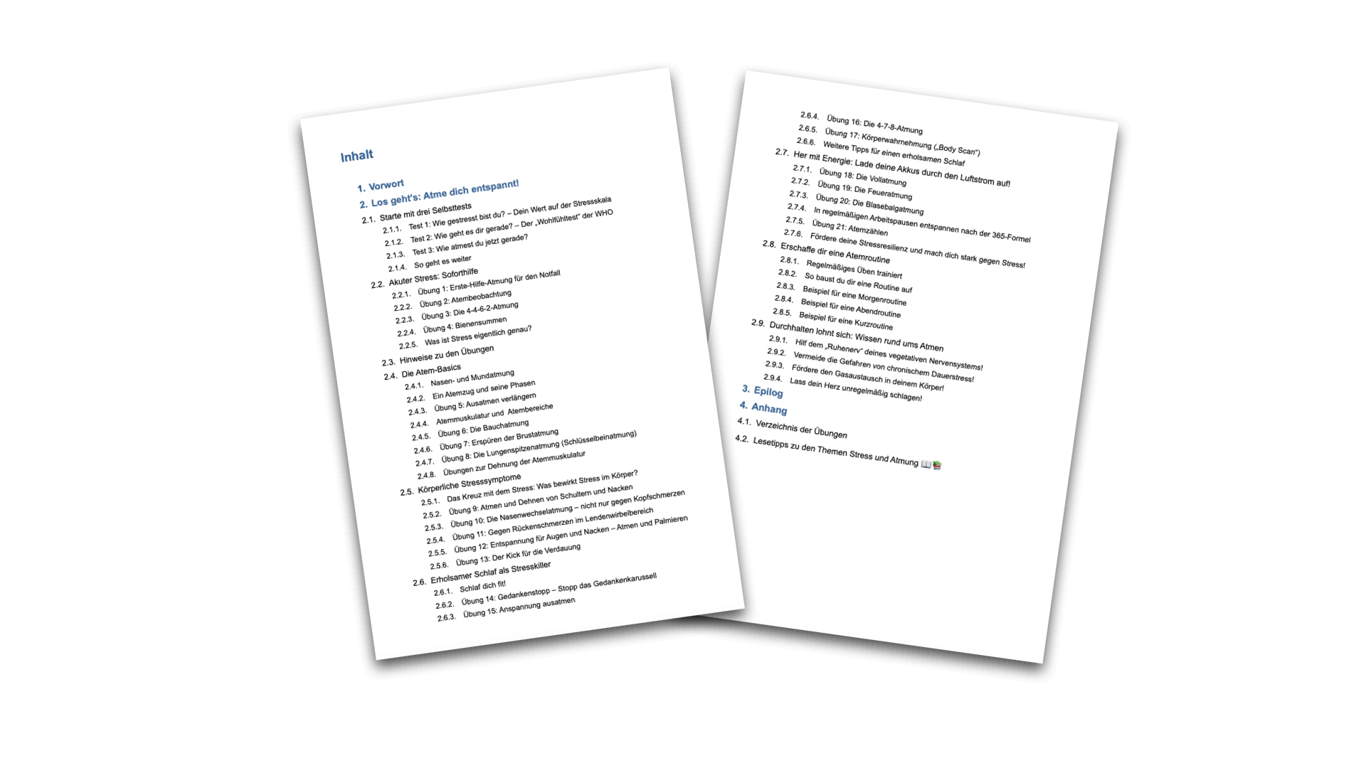 MU Inhaltsverzeichnis aus Keynote.001 Inhaltsverzeichnis Atemübungsbuch
